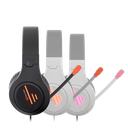 Meetion MT-HP021 Gaming Headset - 3.5mm Audio / USB RGB / White + Orange