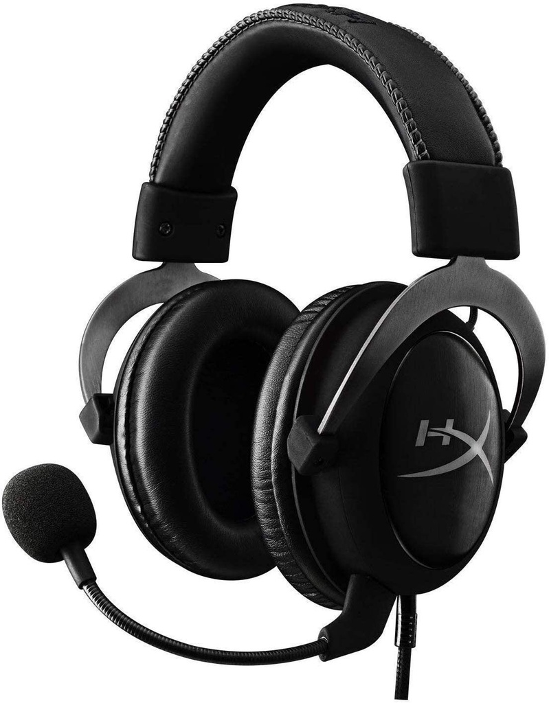 HyperX Cloud II Gaming Headset - 3.5mm &amp; USB PC, PS4, Xbox One &amp; Mobile / Virtual 7.1 / Black - Metal