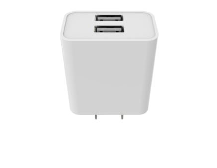 Xtech XTC-202 2-USB Wall Charger - 110-220VAC / 3.1A / White