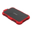 ORICO 2769U3 - ShockProof External Enclosure / 2.5 / SATA HDD / USB 3.0 / Red