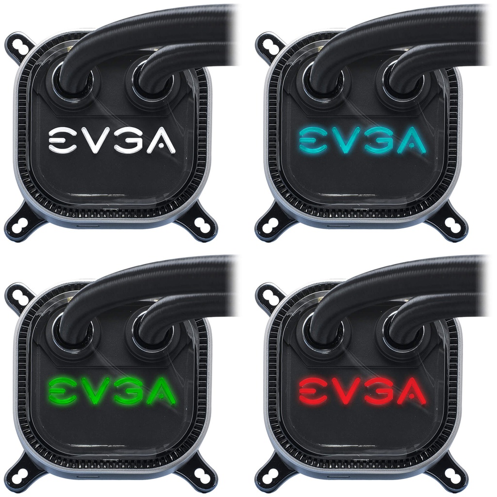 EVGA CLC280 Cooling System  - Led RGB / 2x280mm Fans / Socket LGA115X, 12XX, 20XX, AMD / Black  