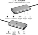 SSK SC200 USB-C Docking Station - 2x HDMI / USB-A / USB 2x 3.0 / RJ45 / Grey