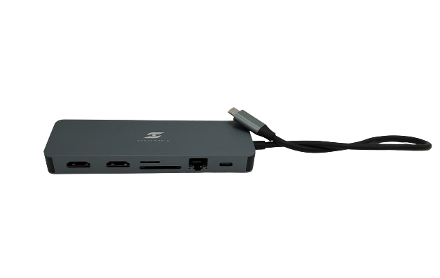 Sagatronix UCH-131 Docking Station - 2*HDMI . VGA. USB-C PD , USB-C , GigaLan , SD/microSD Reader , 3.5mm Auydio , 3*USB3.0 , 1*USB2.0