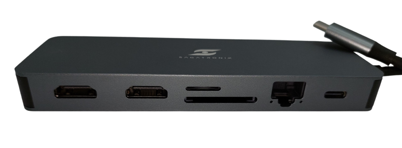 Sagatronix UCH-131 Docking Station - 2*HDMI . VGA. USB-C PD , USB-C , GigaLan , SD/microSD Reader , 3.5mm Auydio , 3*USB3.0 , 1*USB2.0