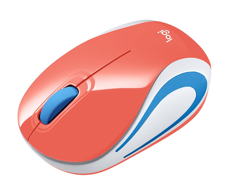 Logitech 910-005362 Mini Wireless Mouse M187 / 2.4GHz / Coral 