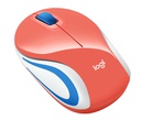 Logitech 910-005362 Mini Wireless Mouse M187 / 2.4GHz / Coral 