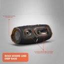 JBL Charge 5 Waterproof Portable BlueTooth Speaker - Bat 7500mAh / USB / Black