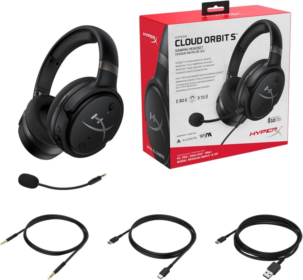 HyperX Cloud Orbit S Gaming Headset - 3.5mm &amp; USB PC, PS4 &amp; Mobile / Black