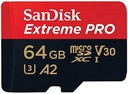 Sandisk Extreme Pro - MicroSDXC Memory 128GB / UHS-I U3 / Class10 / With Adapter  