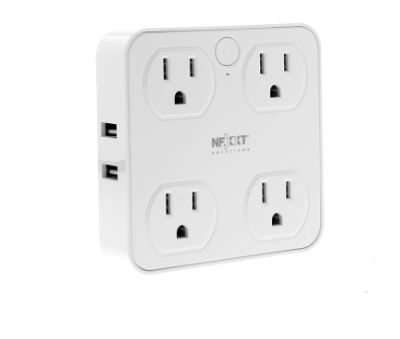 Nexxt NHP-T610 Surge Protector Quadruple / Wifi / 4 USB / White