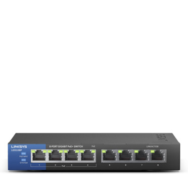 Linksys Switch LGS108P / 8 PUERTOS / GIGABIT