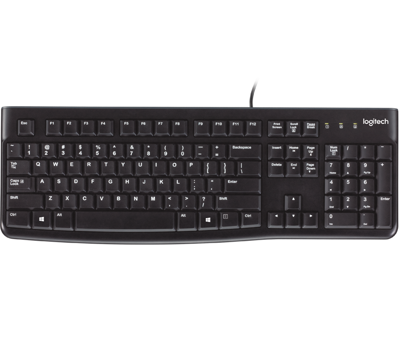 Logitech 920-004422 Ergonomic Keyboard K120 / USB / Spanish / Black