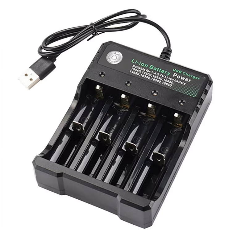 Zoecan 18650-12 Cargador USB para Baterias #18650 1.2v-1.5v / 3.7v-4.2v