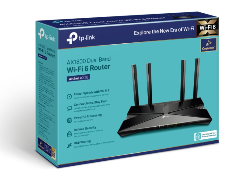 TP-LINK Archer AX23 Wireless Router IDual Band Wi-Fi 6 AX1800