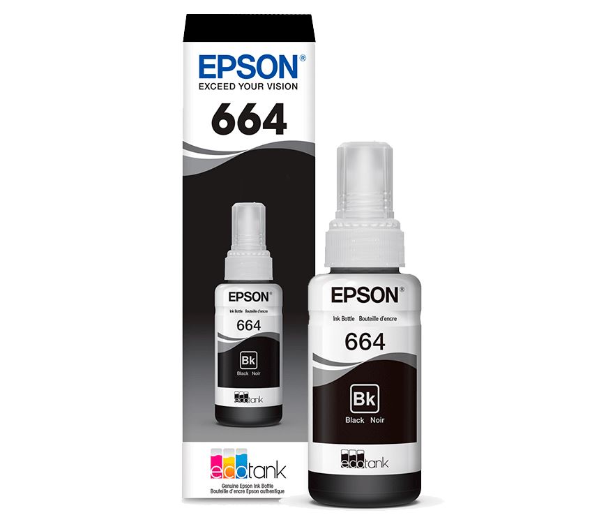 Epson T664 Ink Bottle - Black