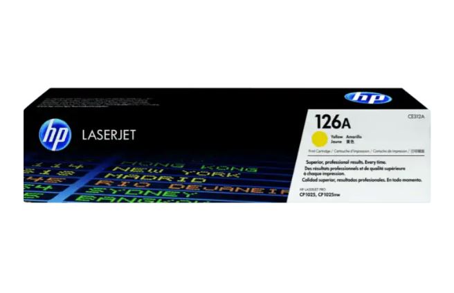 HP 126A Yellow Original LaserJet Toner Cartridge 