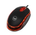 Unno Tekno - Ratón Óptico Usb / Led Rojo / Negro