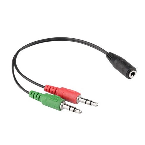 Genérico Adaptador &quot;Y&quot; para Cable 3.5mm Hembra a Doble 3.5mm Macho