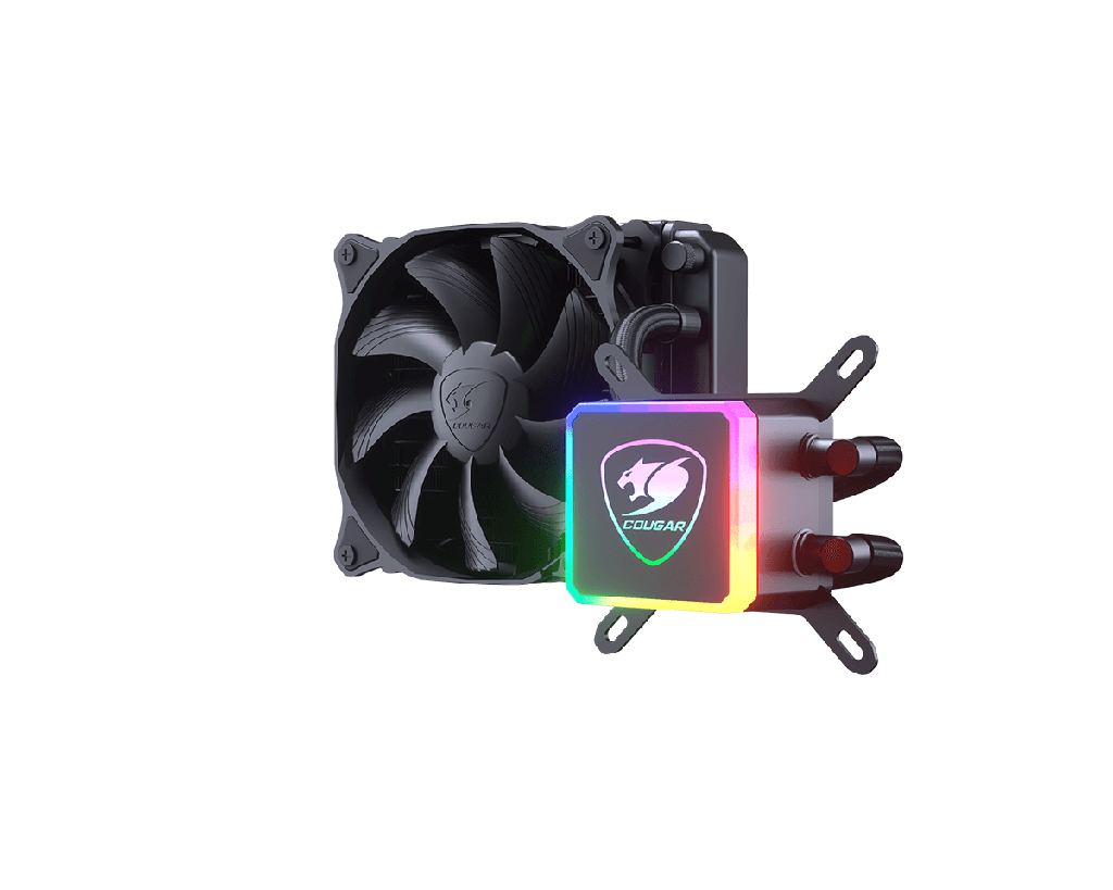 Cougar Aqua 120 Cooling System  - RGB / 1 x 120mm Fans / Socket LGA115X, 12XX, AM4 / Black