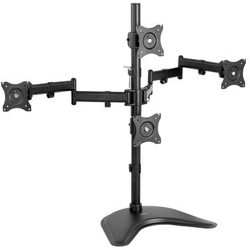 VIVO STAND-V004Z Soporte de Escritorio para Monitor Cuádruple- 13'' to  24&quot; / Negro