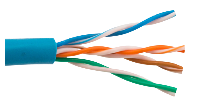 Cat5 CCA Network Cable -  sold by Feet / Blue