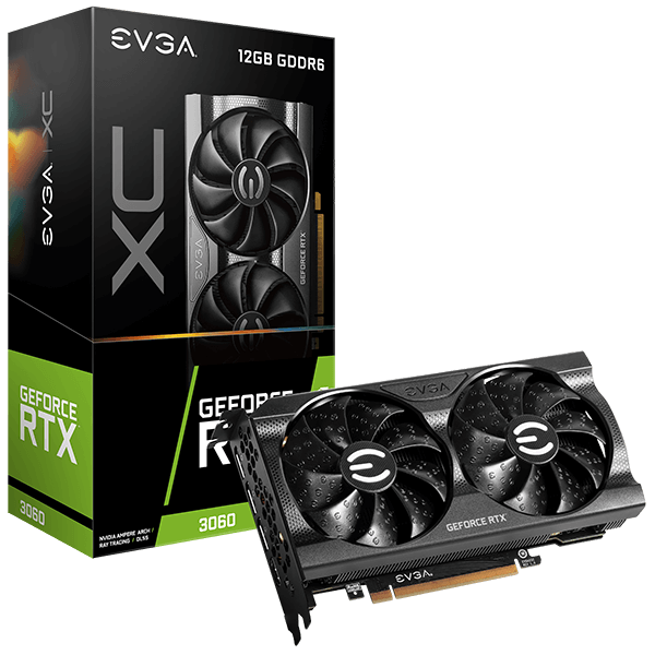 EVGA GPU GeForce RTX3060 XC Gaming - 12GB GDDR6 / HDMI / 3x DP / Abanico Doble / PCIe 4.0 16x