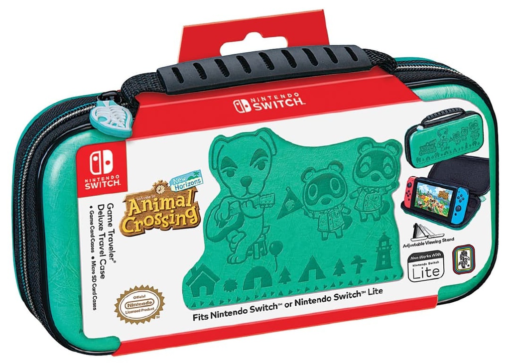 Nintendo Switch Animal Crossing Estuche Viajero de lujo para Switch - Verde