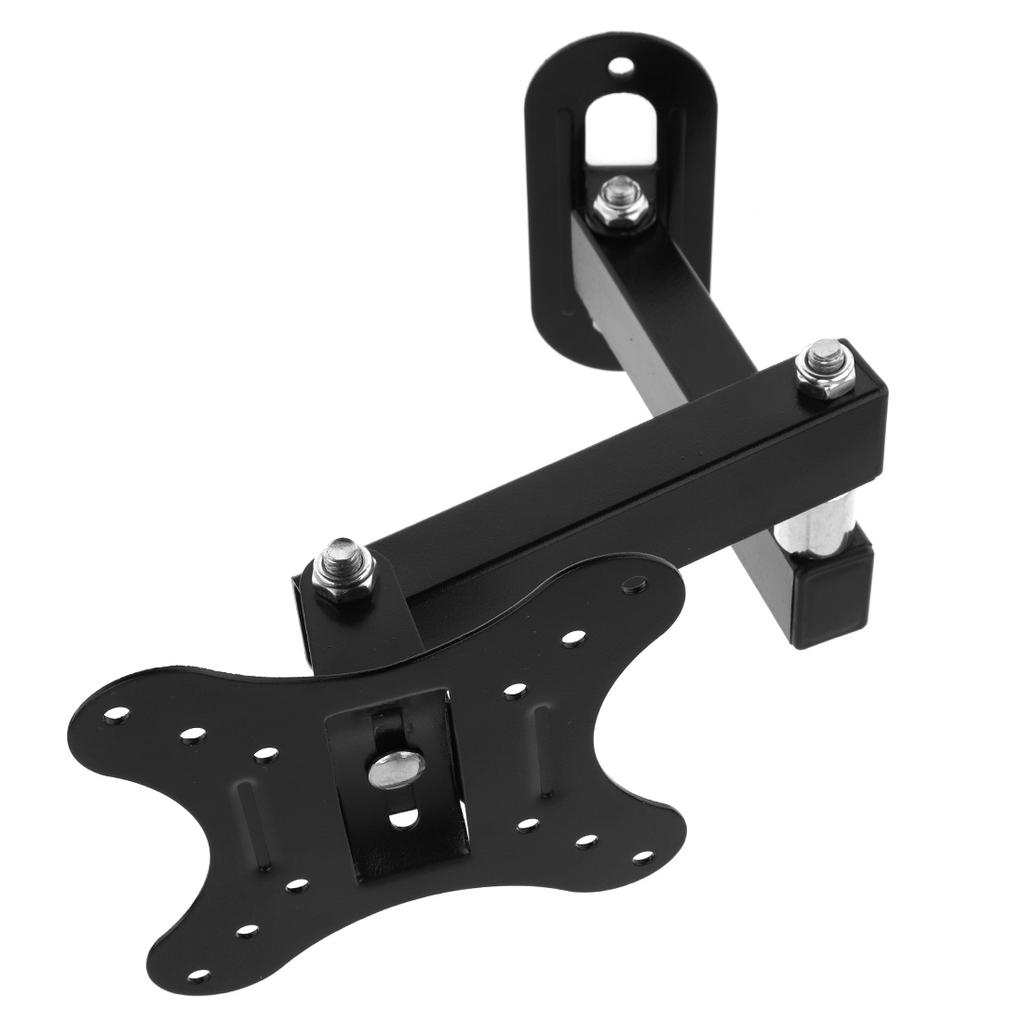 Genérico Bracket (brazo) para LCD PDP, soporta de 14&quot;-24&quot; - VESA, 22lbs, Tild hasta 30°, Pan hasta 180°, Brazo hasta 30cm, Negro