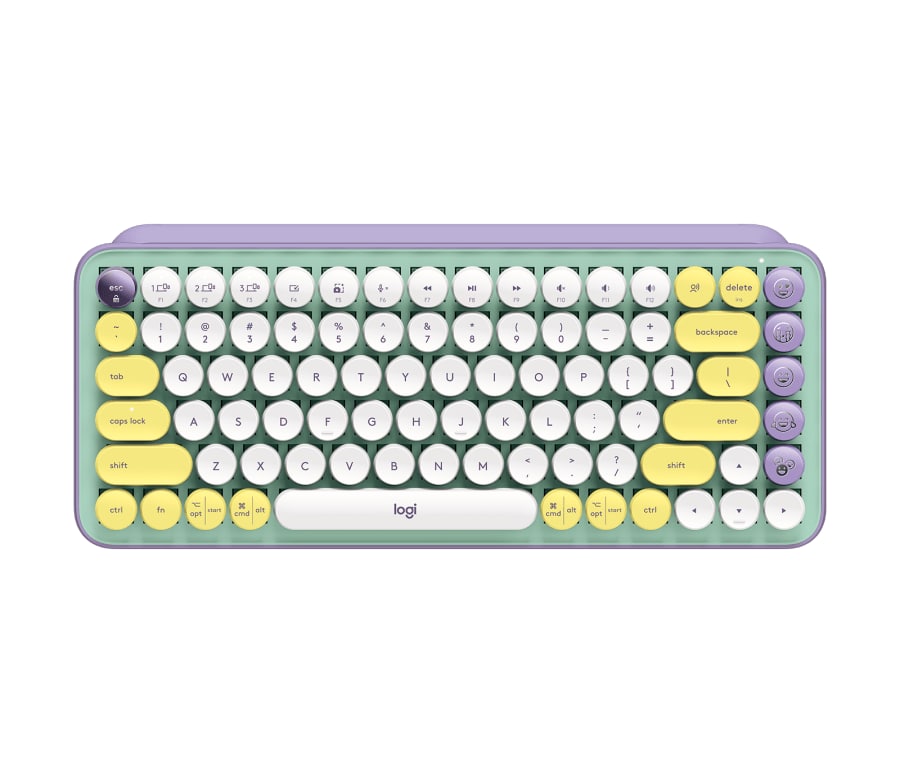 Logitech 920-010714 Daydream POP KEYS Teclado Inalámbrico / Bluetooth 5.1 / Inglés / Cian - Púrpura