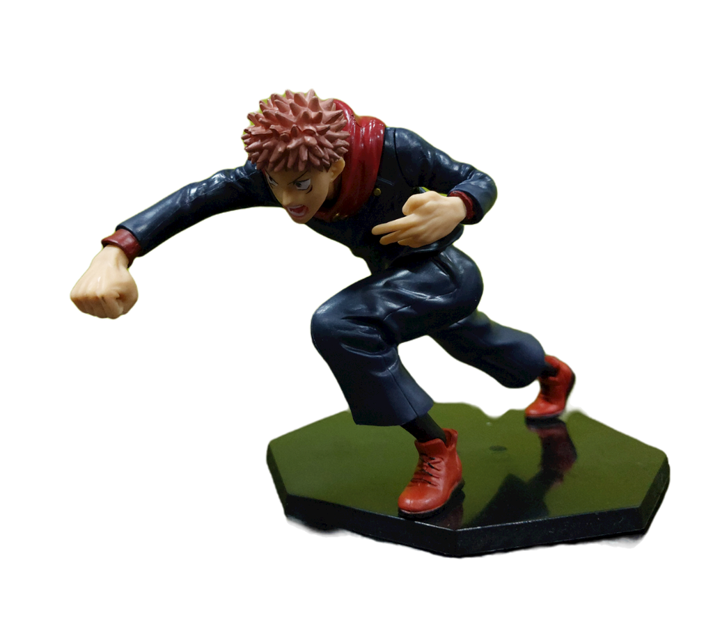 Generic Jujutsu Kaisen (Yuji Itadori) Punch - 11cm High - Black Stand