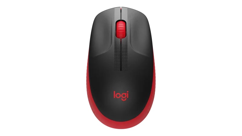 Logitech M190 Wireless Mouse / 2.4GHz / Red