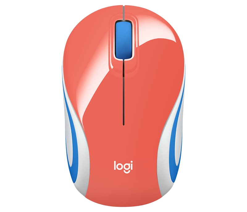 Logitech 910-005362 Mini Ratón Inalámbrico M187 / 2.4GHz / Coral