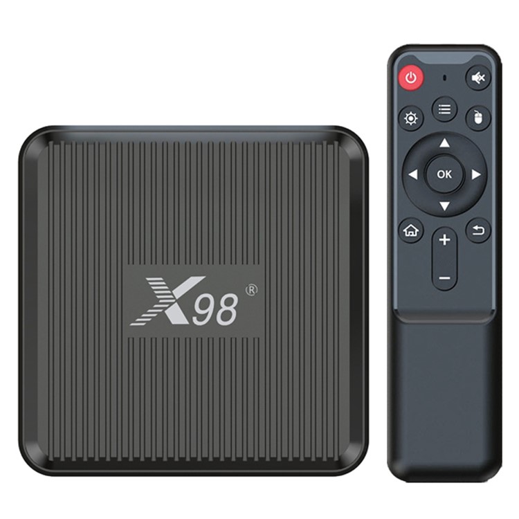 Generic X98 TVBox Android 11 Amlogic S905W2 Quad Core ARM Cortex A53, 2GB RAM, 16GB ROM, 2.4+5GHz Wifi, 4K AVI