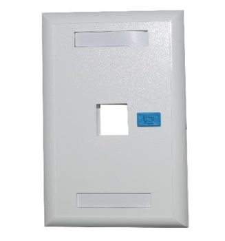 [NEW-NET-ACC-40000001-WH-320] Newlink Tapa de Pared (Faceplate) - Disponible en 1 y 2 puertos (1 Port)