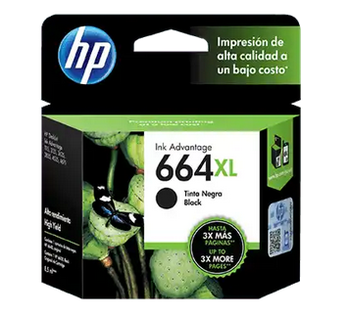 [HPE-PRT-INK/TON-F6V31AL-BK-320] HP 664XL Blacks Ink Cartridge