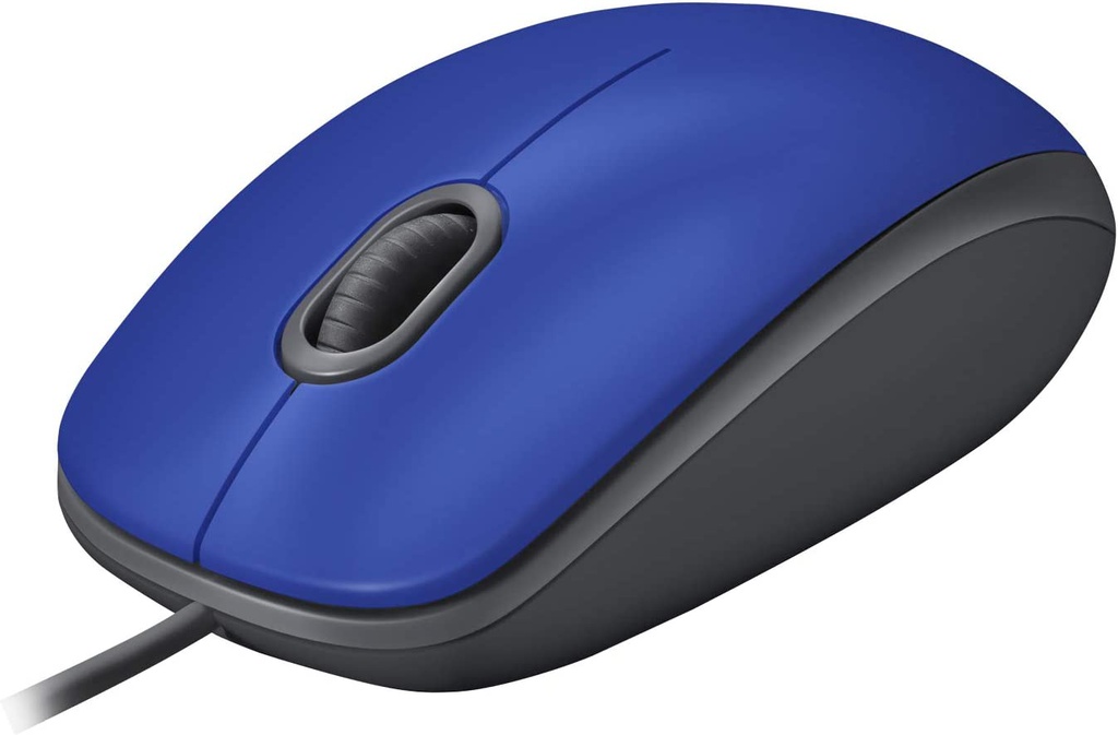Logitech Ratón Óptico M110 Silent / Conexión USB / Azul