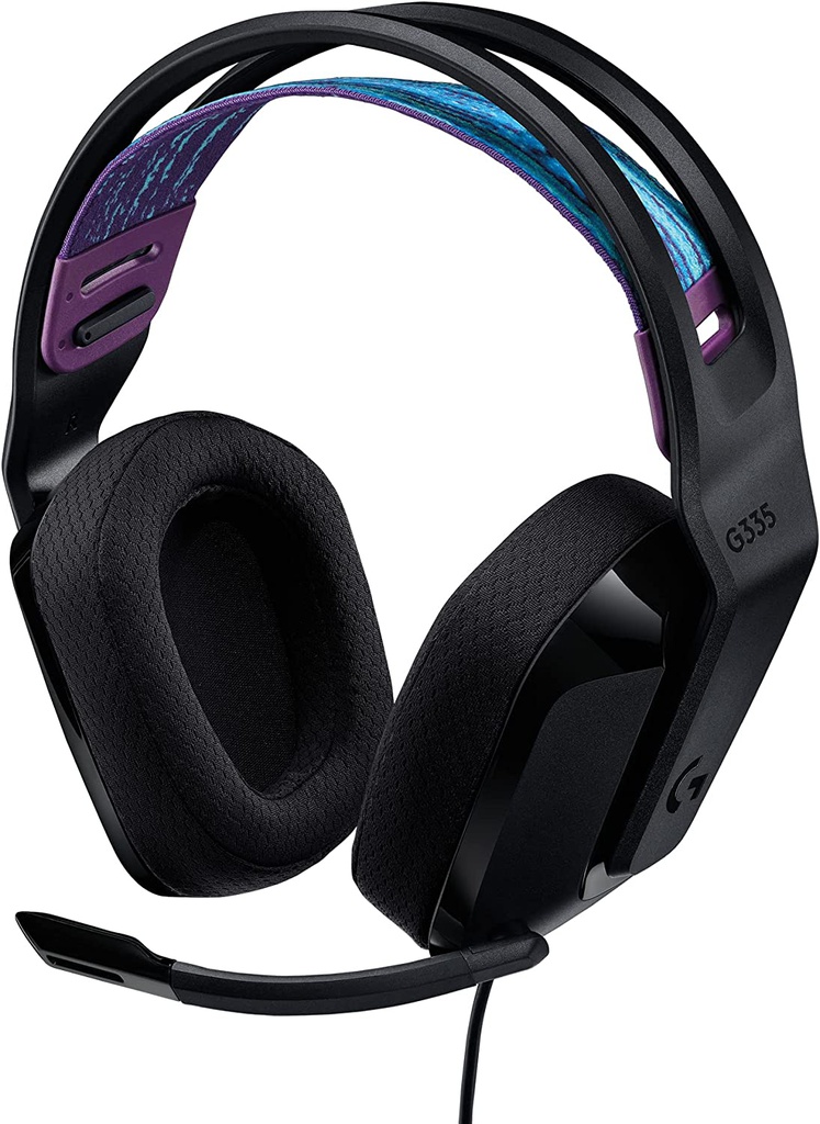 Logitech G335 Auriculares estéreo con Micrófono para Juegos - 3.5mm / Negro