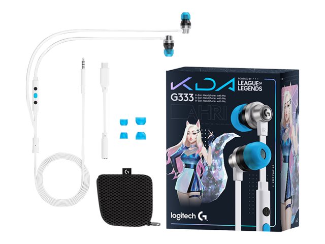 Logitech G333 KDA - Earphones Gaming League of Legends / Microphone / Black