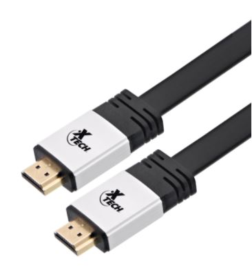 Xtech Cable Plano HDMI a HDMI M-M XTC-616 / 1.8m / Negro