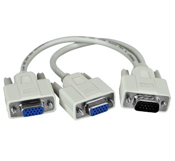 XTech XTC-325 - VGA Male to 2 Female Splitter / White