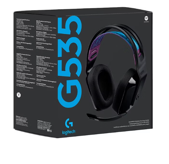 Logitech G535 LightSpeed Wireless Gaming Headset - Bluetooth / USB - Black