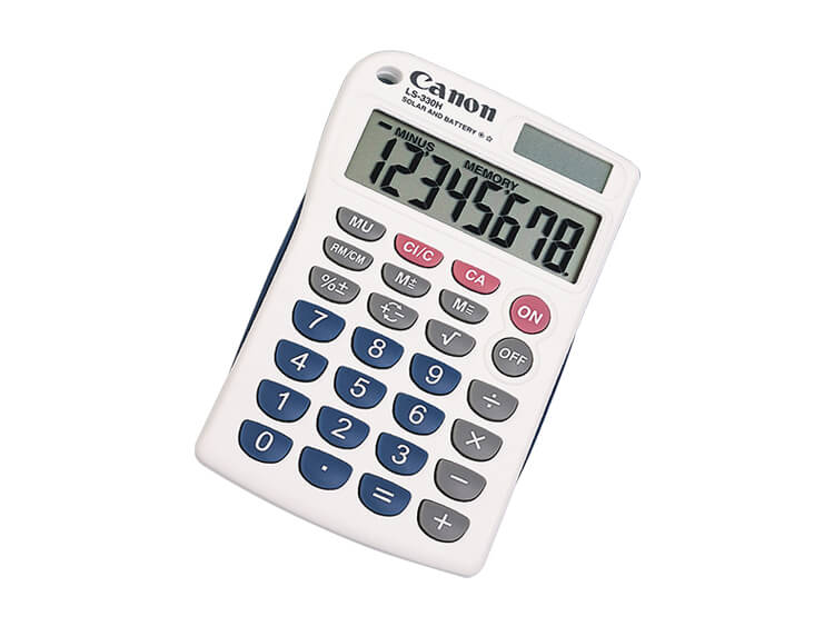 Canon LS-330H Calculadora portátil  / LCD / 8 Dígitos / Blanco