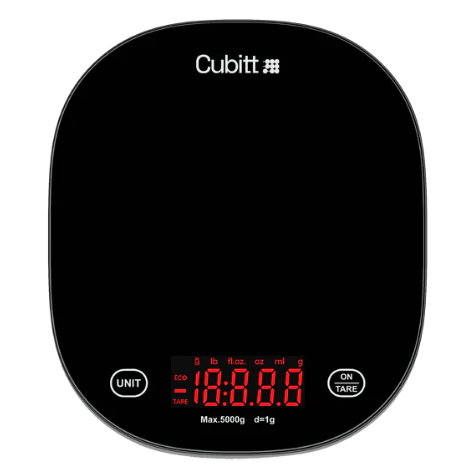 Cubitt CTK - Báscula de Cocina Inteligente / Negro