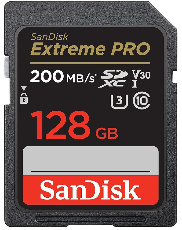 SanDisk Extreme Pro SDXC - Tarjeta de Memoria  de 128GB / SDXC UHS-I / Class 10 / V30 