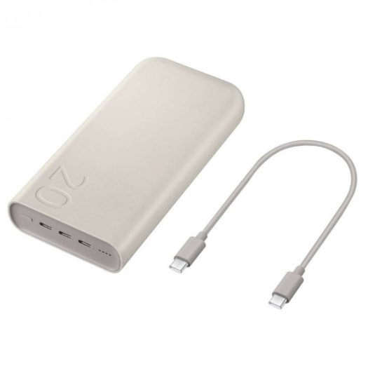 Samsung Bateria 20,000mAh / 45W Cargar rapido 2.0/Alimentacion con 3 puertos PD