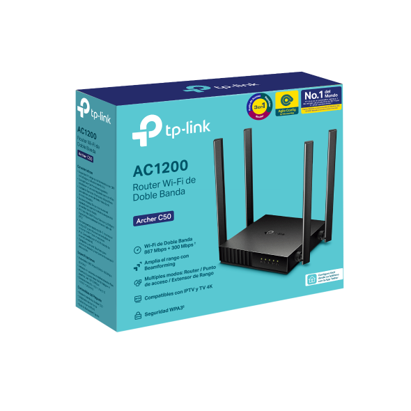 TP-LINK Archer C50 AC1200 Router wifi de Doble Banda