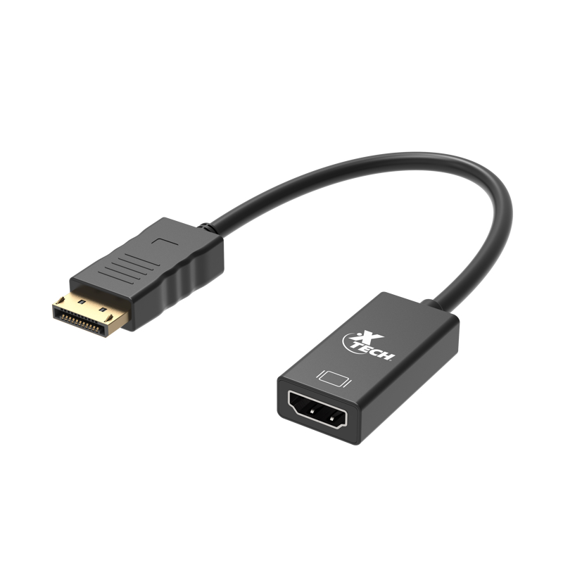 XTech XTC-378 - Adaptador DisplayPort a HDMI Hembra / M-H