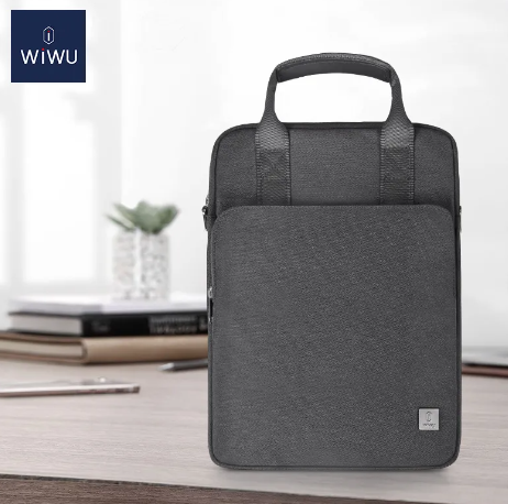 Wiwu Alpha Vertical Double Layer Bag - GREY