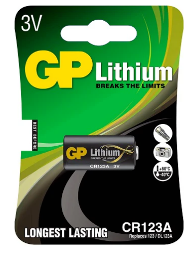 GP CR123A Bateria Lithium Pro 3V