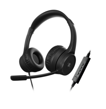 Klip KCH-510 KlearCom Stereo Business Headset / USB / Black